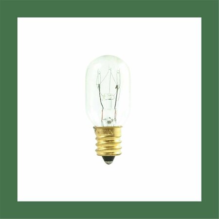 HAPPYLIGHT 15 watt Incandescent T7 Candelabra Screw Base E12 Light Bulb Clear, 25PK HA2798859